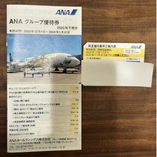 エーエヌエー(ゼンニッポンクウユ)(ANA(全日本空輸))のANA　株主優待番号ご案内書　グループ優待券　2024年11月30日まで　飛行機(その他)