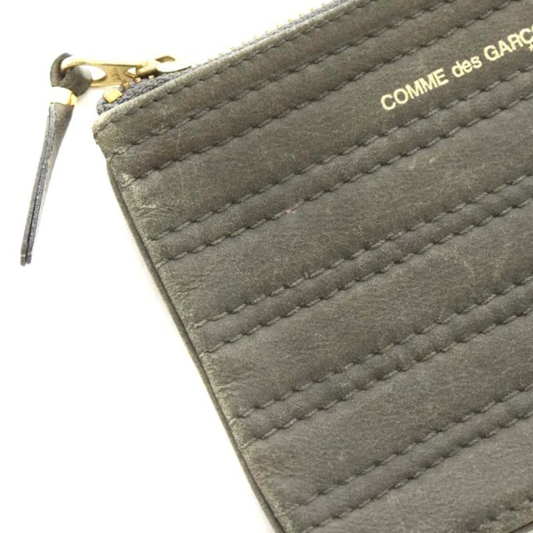 COMME des GARCONS(コムデギャルソン)のCOMME des GARCONS 小銭入れ コインケース レザー グレー メンズのファッション小物(コインケース/小銭入れ)の商品写真