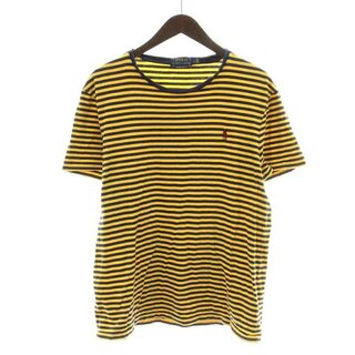 ポロラルフローレン(POLO RALPH LAUREN)のPOLO RALPH LAUREN Tシャツ カットソー 半袖 L 黄色 紺(Tシャツ/カットソー(半袖/袖なし))
