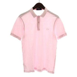 フレッドペリー(FRED PERRY)のFRED PERRY ポロシャツ 半袖 ハーフボタン 鹿の子 S ピンク(ポロシャツ)