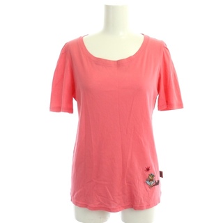 アルベロベロ ぶたさん刺繍 カットソー Tシャツ 半袖 ピンク マルチカラー(カットソー(半袖/袖なし))