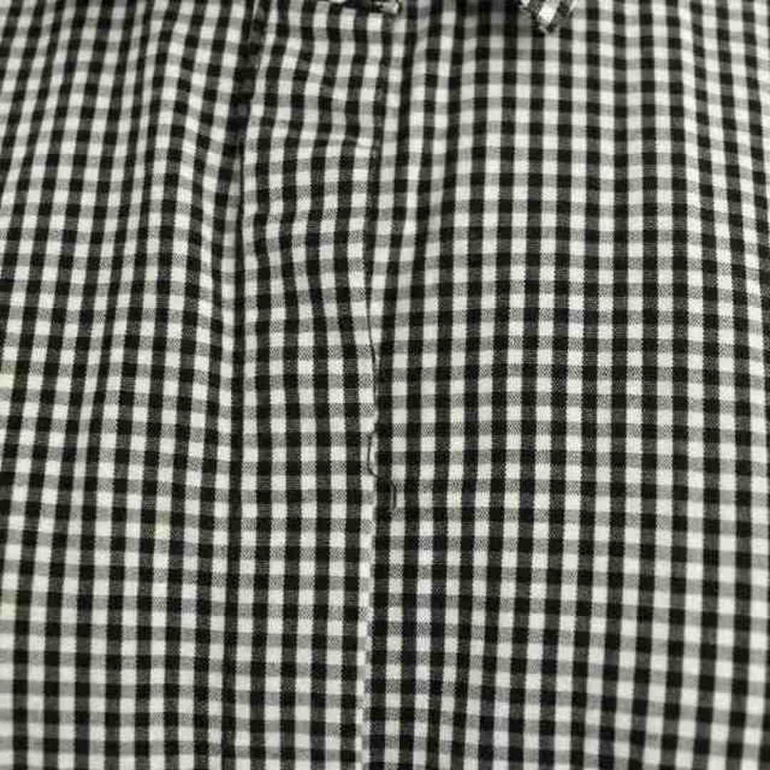 ZARA(ザラ)のザラ ギンガムチェック シャツワンピース ロング 長袖 コットン M 黒 白 レディースのレディース その他(その他)の商品写真