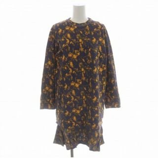 トーガ プルラ Marble print dress ワンピース 膝丈 長袖(ひざ丈ワンピース)