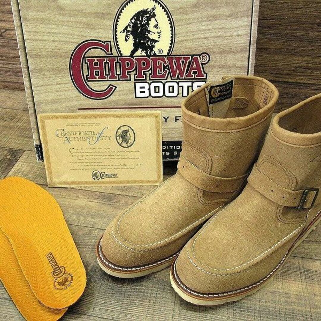 CHIPPEWA(チペワ)の黒タグ 新品 デッド チペワ 97875 スエード ブーツ サンド 28.0 ① メンズの靴/シューズ(ブーツ)の商品写真