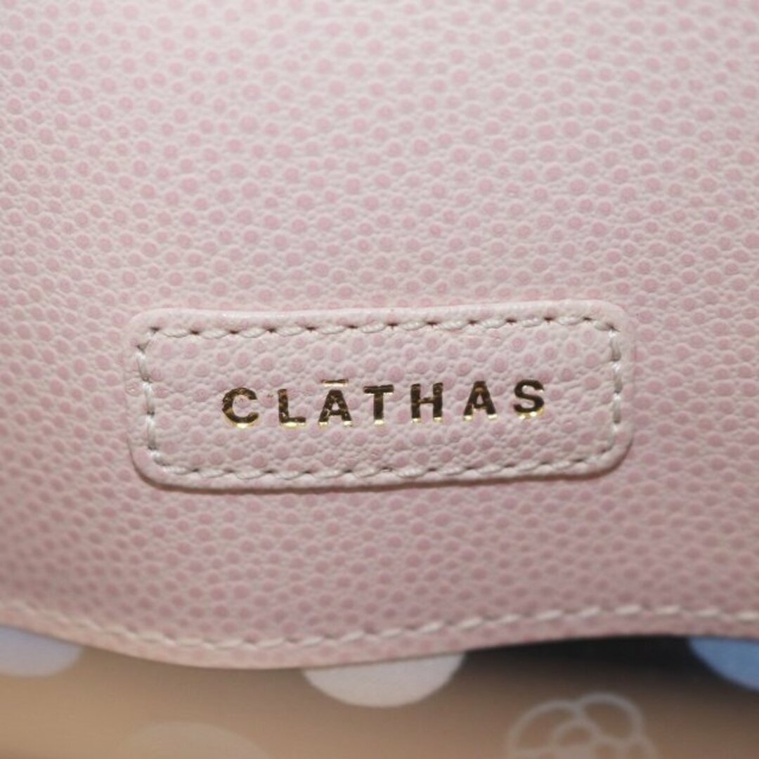CLATHAS(クレイサス)のクレイサス セレスト トートバッグ フェイクレザー ロック チャーム 花 ピンク レディースのバッグ(トートバッグ)の商品写真