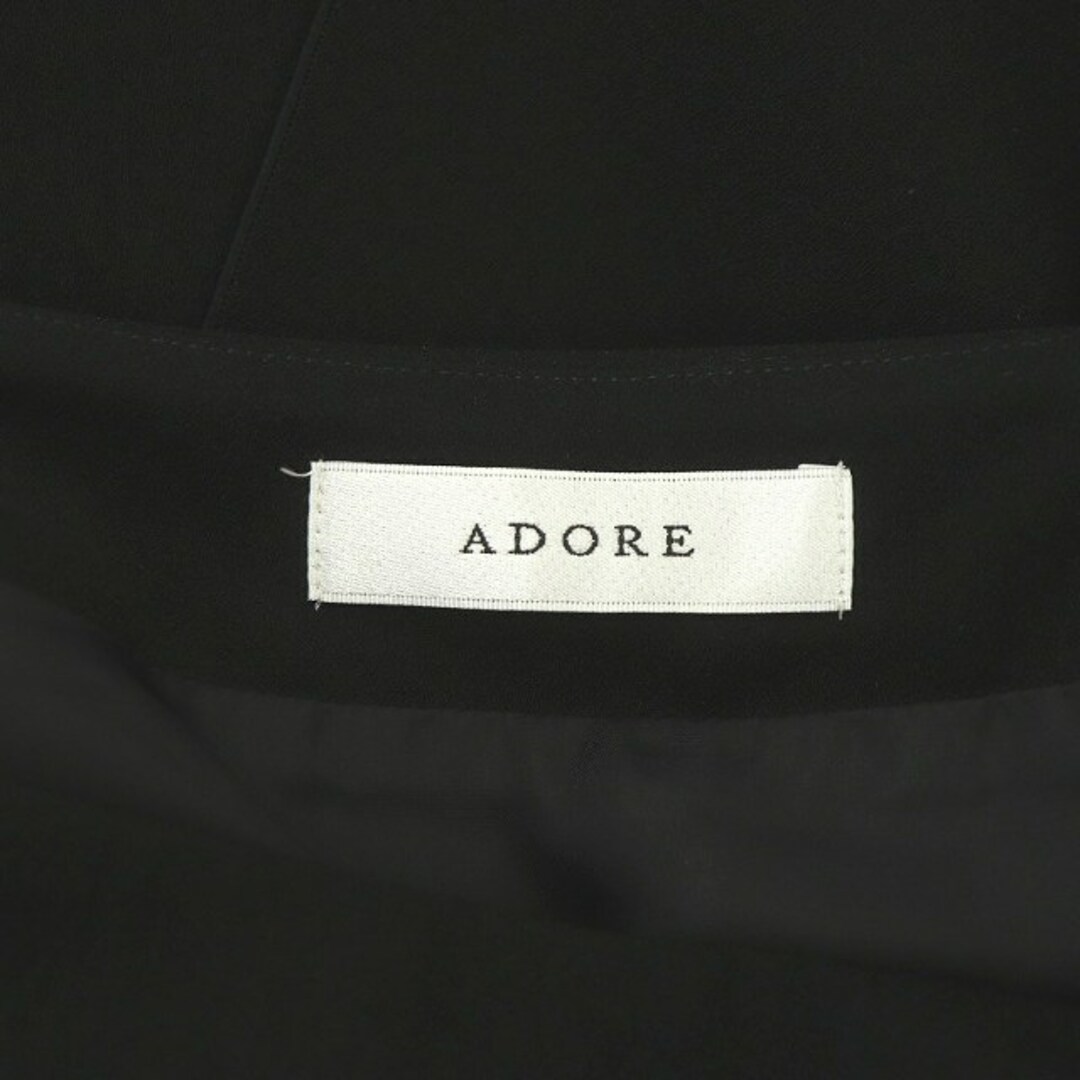 ADORE(アドーア)のADORE クリアボンディングスカート フレアスカート ロング 36 黒 レディースのスカート(ロングスカート)の商品写真