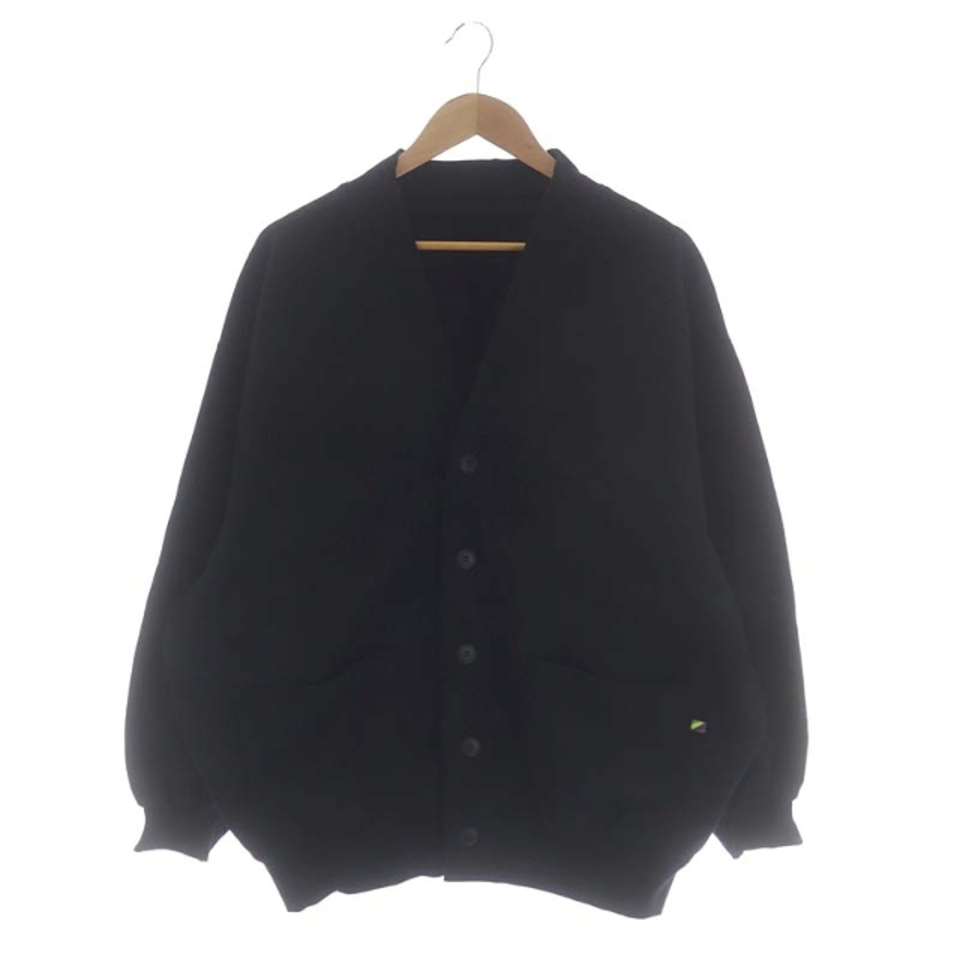 685cm着丈イズネス SWEAT CARDIGAN スウェット カーディガン 長袖 M 黒