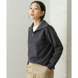 アーバンリサーチロッソ(URBAN RESEARCH ROSSO)の【GRAY】F by ROSSO ハーフZIPプルオーバー+ニットパンツ(ニット/セーター)