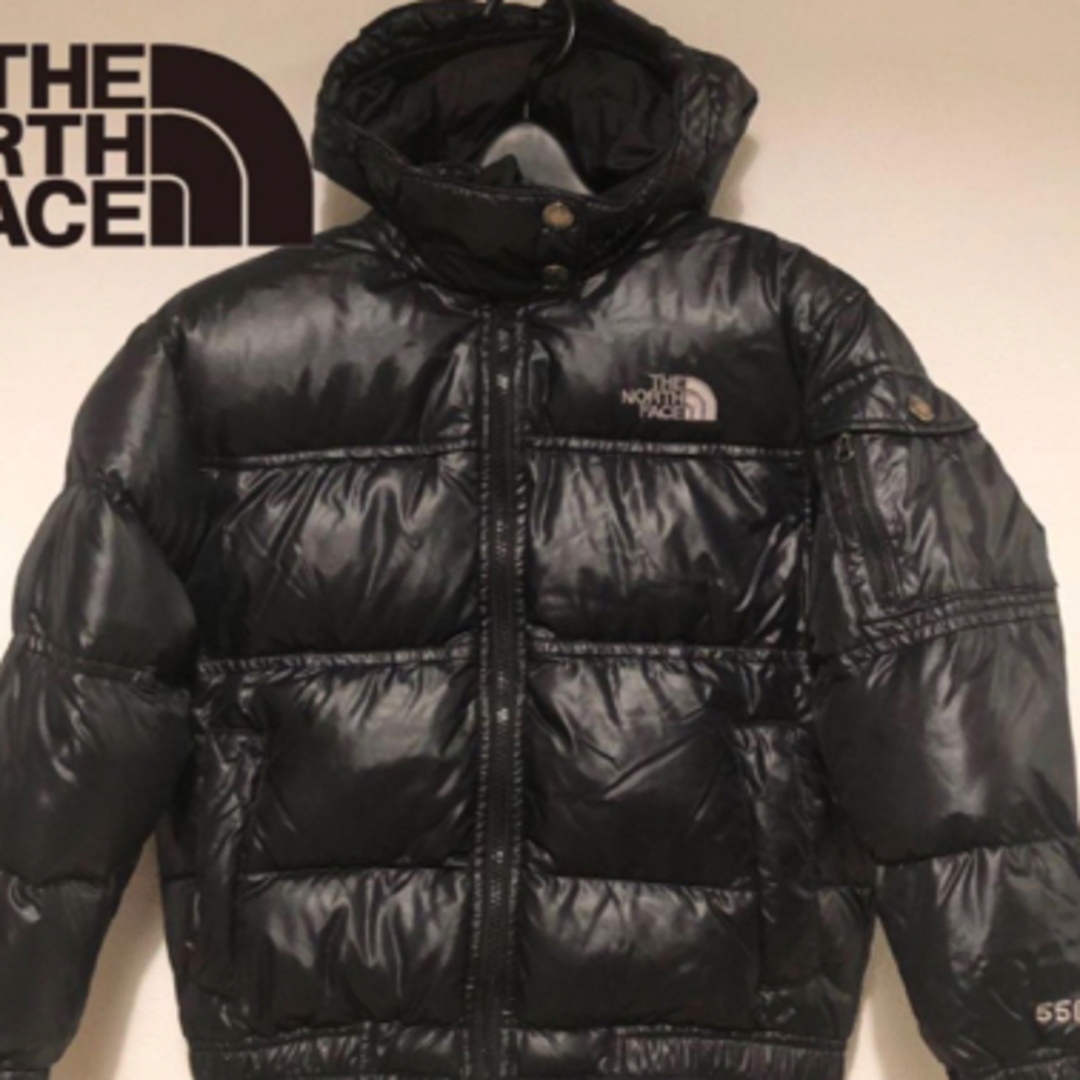 THE NORTH FACE(ザノースフェイス)のS332 キッズ120 黒 550FP ダウンジャケット　たから様専用 キッズ/ベビー/マタニティのキッズ服男の子用(90cm~)(ジャケット/上着)の商品写真