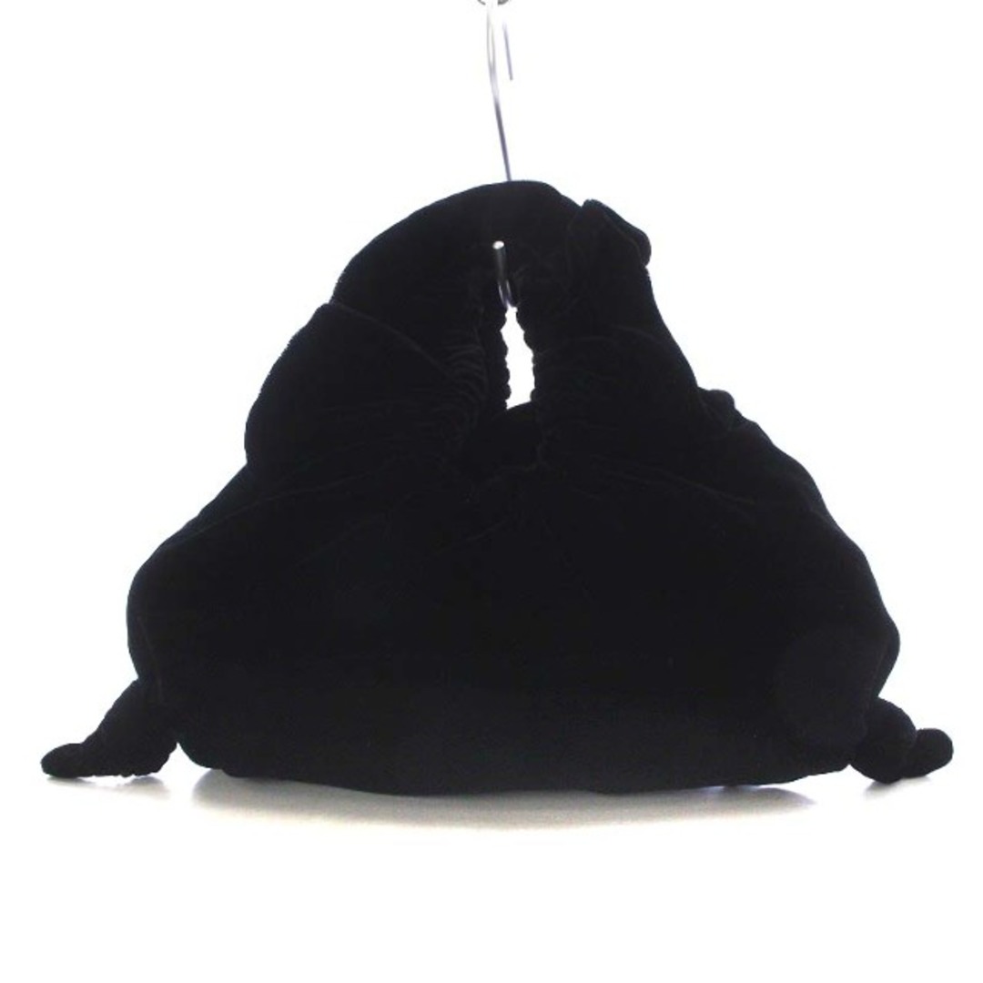 LUDLOW(ラドロー)のラドロー Shirring handle bag (velvet) M 黒 レディースのバッグ(ハンドバッグ)の商品写真