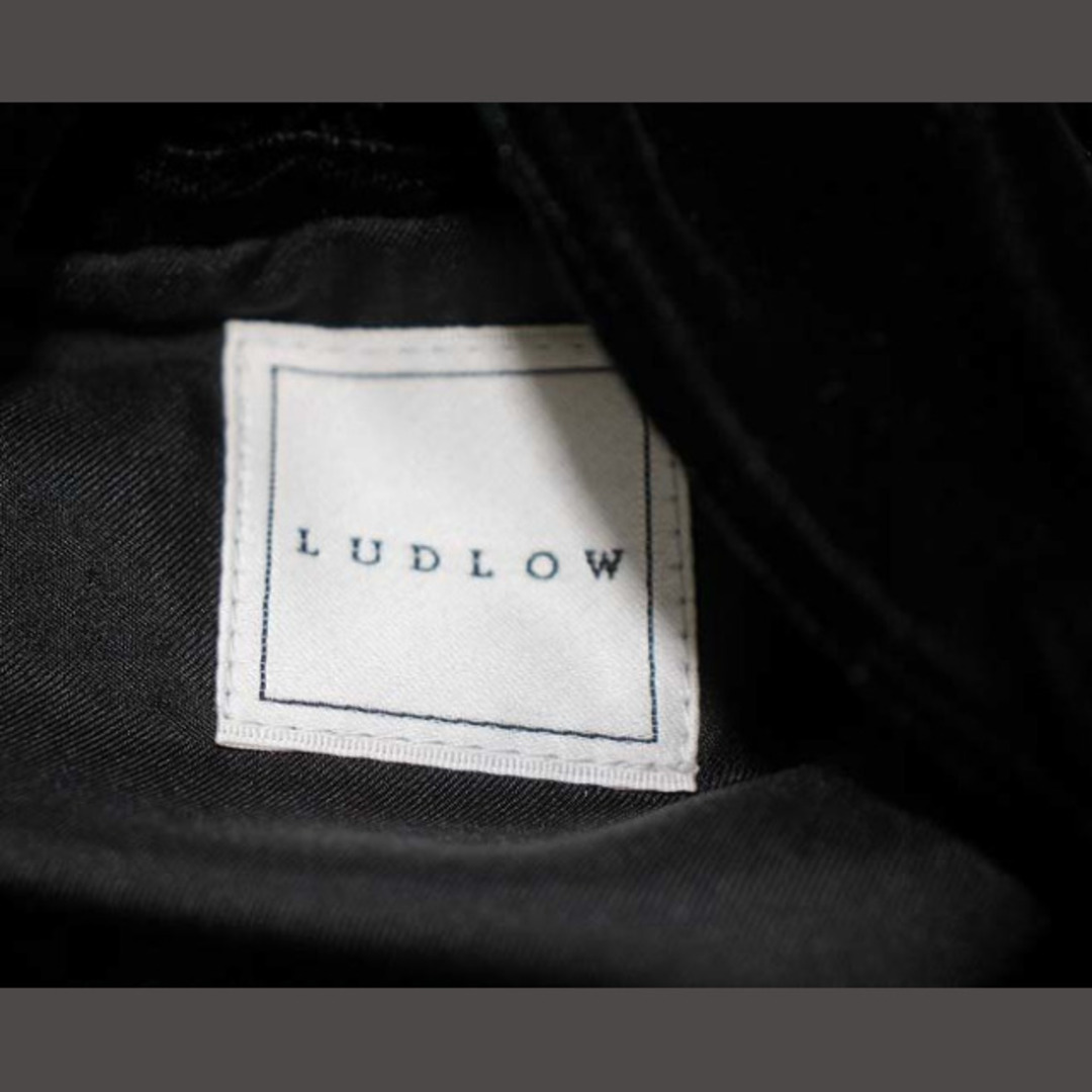 LUDLOW(ラドロー)のラドロー Shirring handle bag (velvet) M 黒 レディースのバッグ(ハンドバッグ)の商品写真