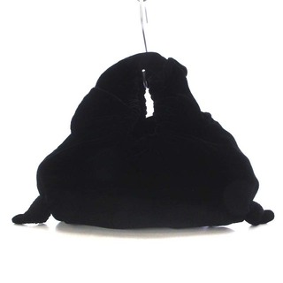 ラドロー(LUDLOW)のラドロー Shirring handle bag (velvet) M 黒(ハンドバッグ)