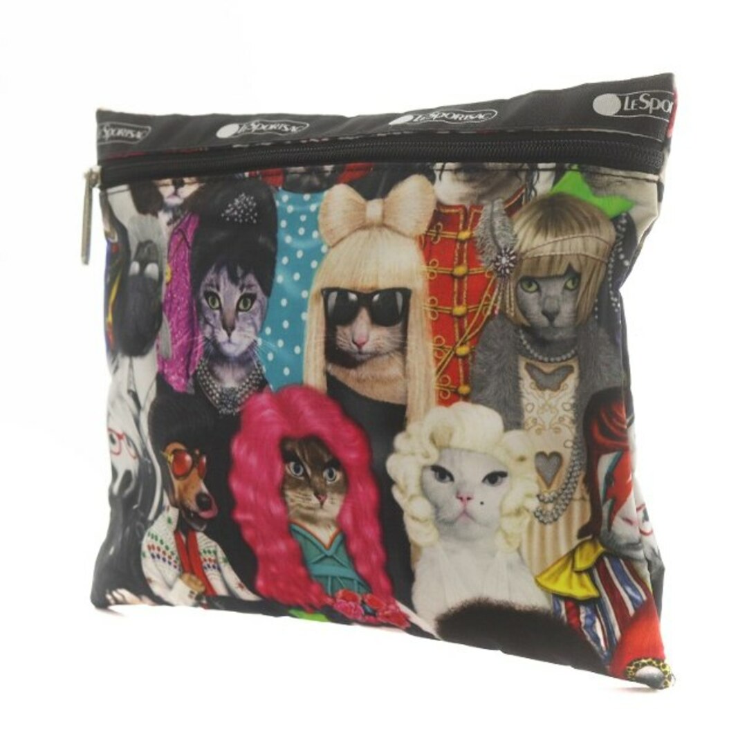 LeSportsac(レスポートサック)のレスポートサック PETS ROCK ポーチ 小物入れ ネコ イヌ 総柄 ロゴ レディースのファッション小物(ポーチ)の商品写真