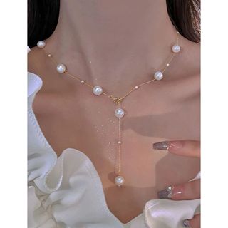 人気商品♡ラスト1点 パール ネックレス パールネックレス 韓国 オルチャン(ネックレス)