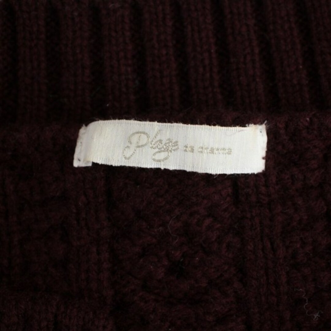 Plage(プラージュ)のプラージュ Plage ニット セーター 長袖 厚手 スキッパー ウール F 茶 レディースのトップス(ニット/セーター)の商品写真