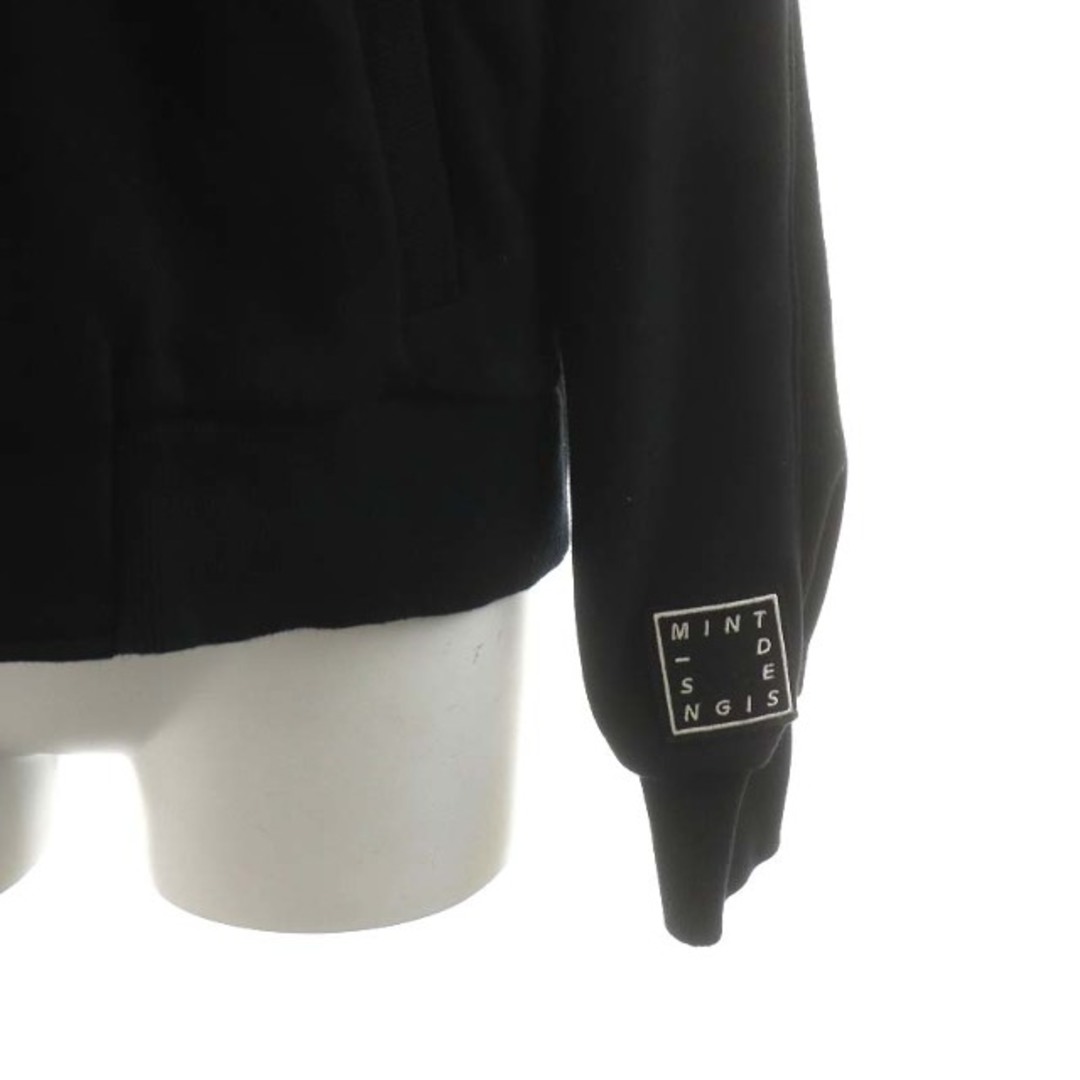 mintdesigns(ミントデザインズ)のミントデザインズ ブルゾン ジャケット リボン 裏地スエード 2 M 黒 レディースのジャケット/アウター(ブルゾン)の商品写真