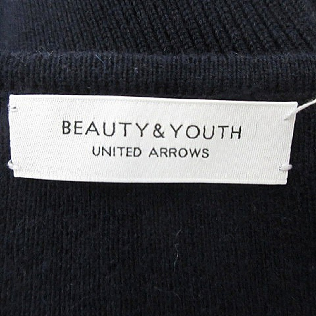 BEAUTY&YOUTH UNITED ARROWS(ビューティアンドユースユナイテッドアローズ)のB&Y ユナイテッドアローズ ニット セーター Vネック シャギー 紺 トップス レディースのトップス(ニット/セーター)の商品写真