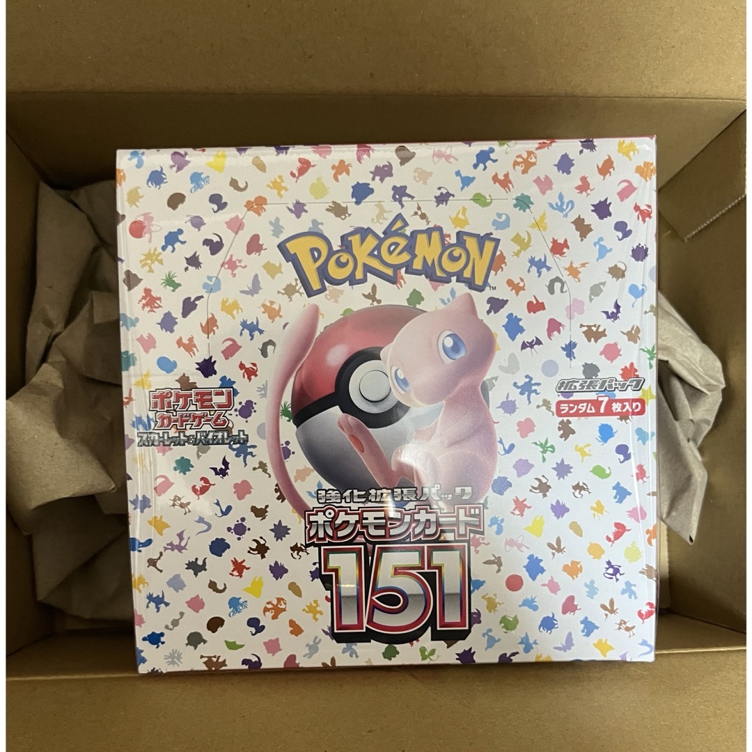 ポケモン(ポケモン)のポケモンカード151 1box ポケセン産　シュリンク有 エンタメ/ホビーのトレーディングカード(Box/デッキ/パック)の商品写真