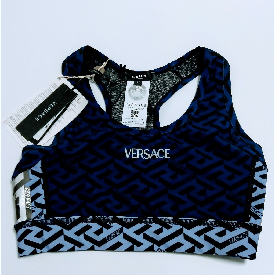 VERSACE(ヴェルサーチ)の【新品】 VERSACE スポーツブラ Mサイズ レディースの下着/アンダーウェア(ブラ)の商品写真