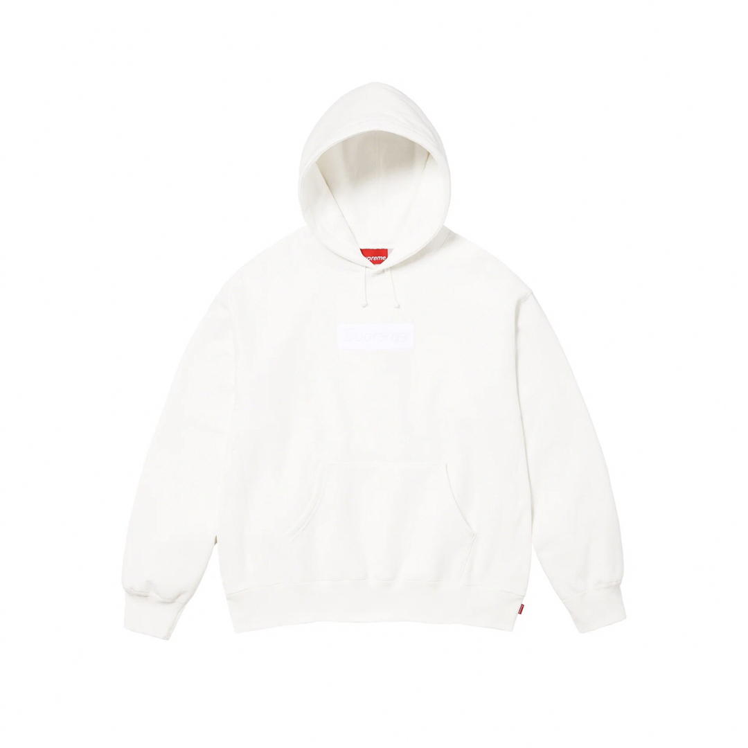 Sカラーsupreme Box Logo Hooded Sweatshirt white