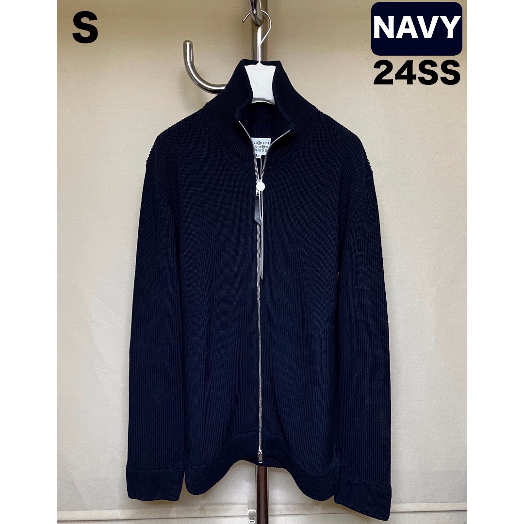 Maison Margiela（旧Maison Martin Margiela） - 新品 S 24ss マルジェラ ドライバーズニット 紺 5622