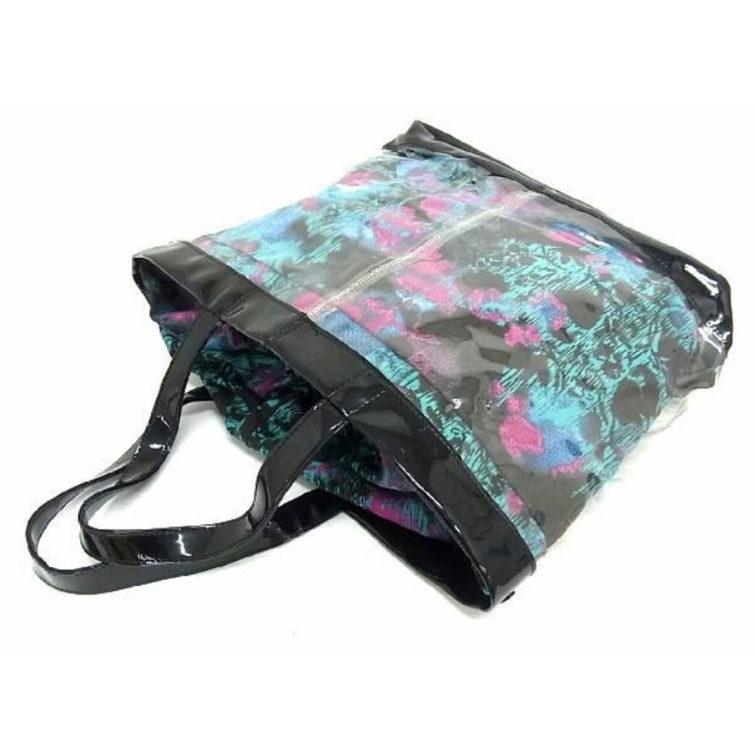 【美品】シーバイクロエ PVC 巾着袋付き ハンドバッグ クリアトートバッグ