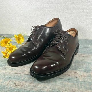 希少 CHEANEY ROYAL TWEED コードバン プレーントゥ シューズ