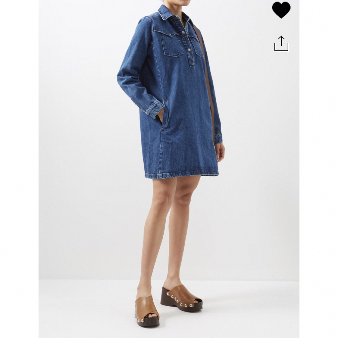 A.P.C(アーペーセー)のA.P.C.デニムミニワンピ レディースのワンピース(ミニワンピース)の商品写真