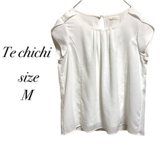 テチチ(Techichi)の【Te chichi】テチチ ブラウス キレイめ ノースリーブ ホワイト(シャツ/ブラウス(半袖/袖なし))