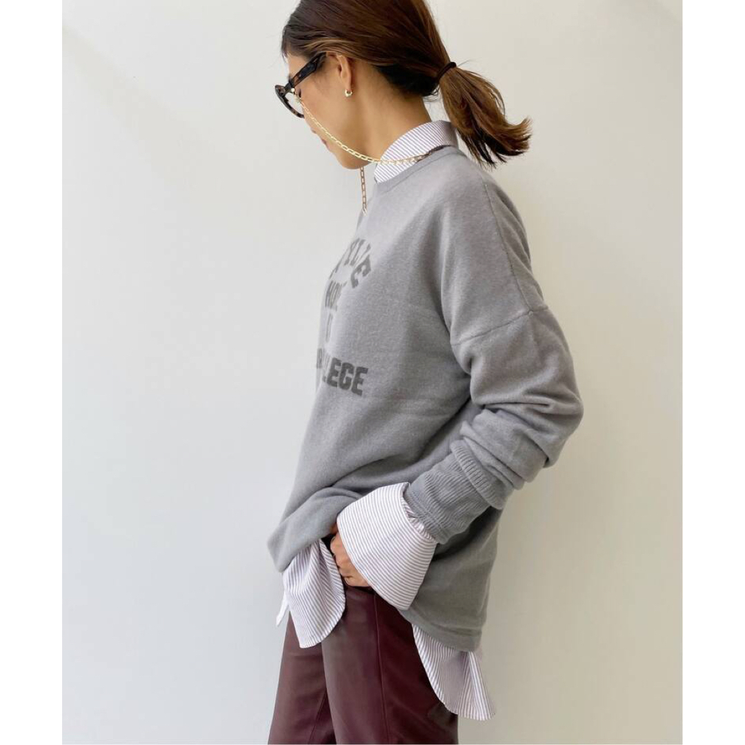 【GOOD GRIEF】Cashmere Logo Knit Pullover
