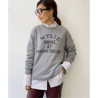 アパルトモンドゥーズィエムクラス(L'Appartement DEUXIEME CLASSE)の【GOOD GRIEF】Cashmere Logo Knit Pullover(ニット/セーター)