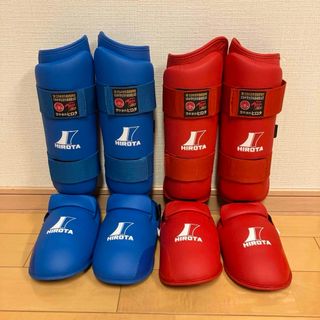 空手防具　ヒロタ シンガード・インステップガードセット(相撲/武道)