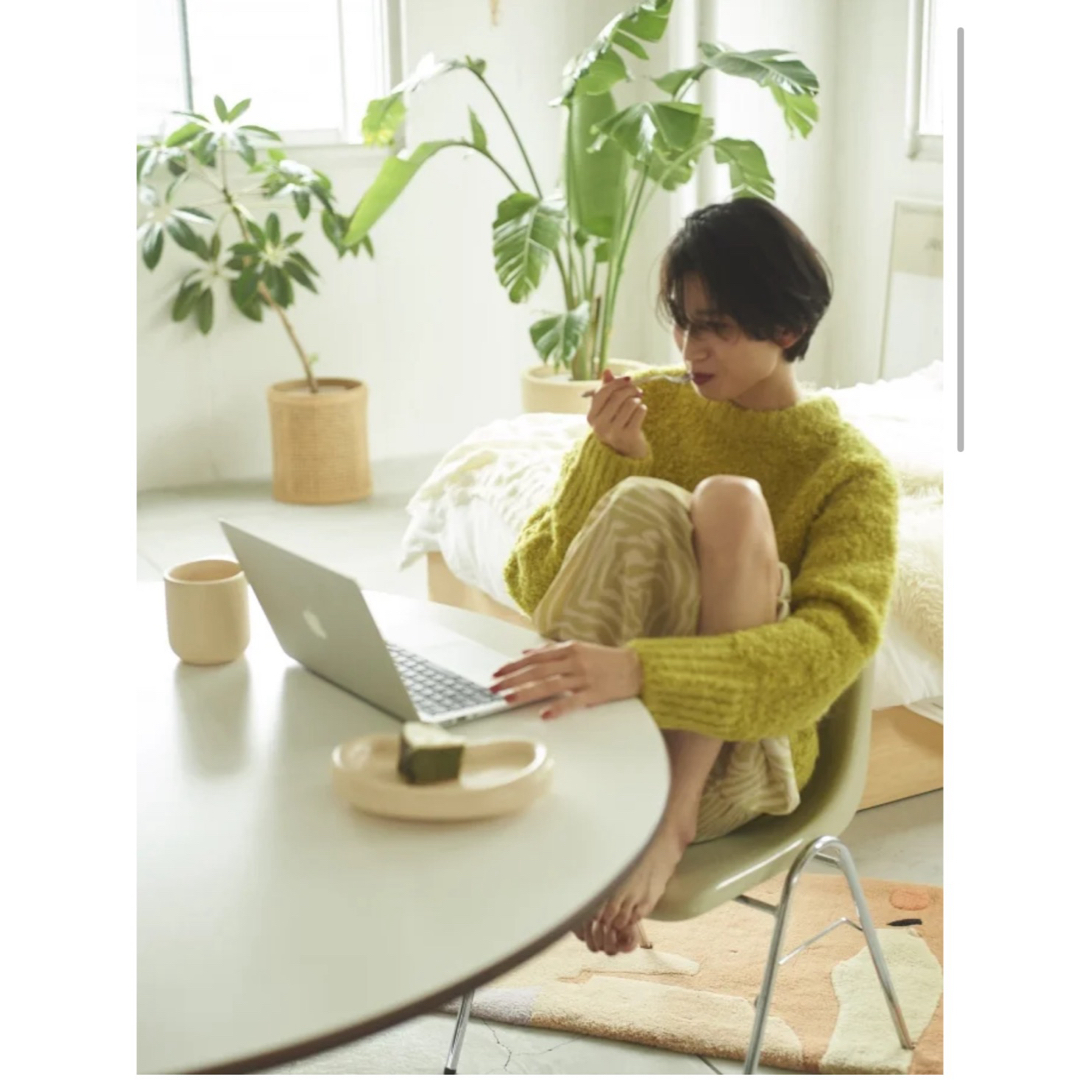 Rosary moon - Rosary moon Poodle Knit Pullover/ Beigeの通販 Rosary moon - Rosary moon Poodle Knit Pullover/ Beigeの通販