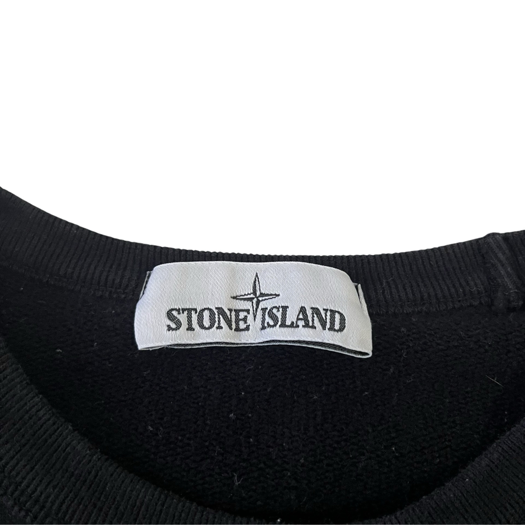 STONE ISLAND(ストーンアイランド)の【2019AW】STONE ISLAND クルーネックスウェット ブラック M メンズのトップス(スウェット)の商品写真