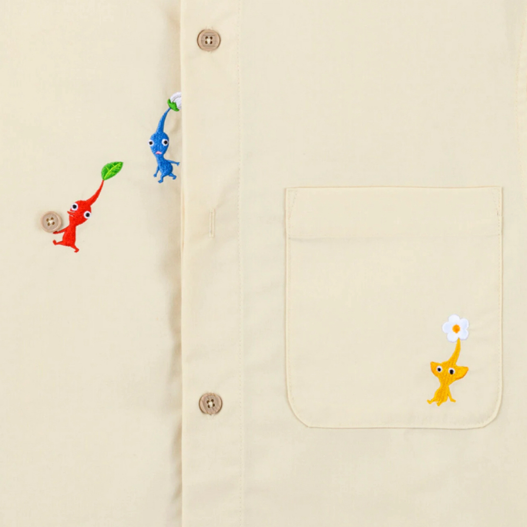 任天堂(ニンテンドウ)のピクミン　お宝回収シャツ　Ｍサイズ エンタメ/ホビーのおもちゃ/ぬいぐるみ(キャラクターグッズ)の商品写真