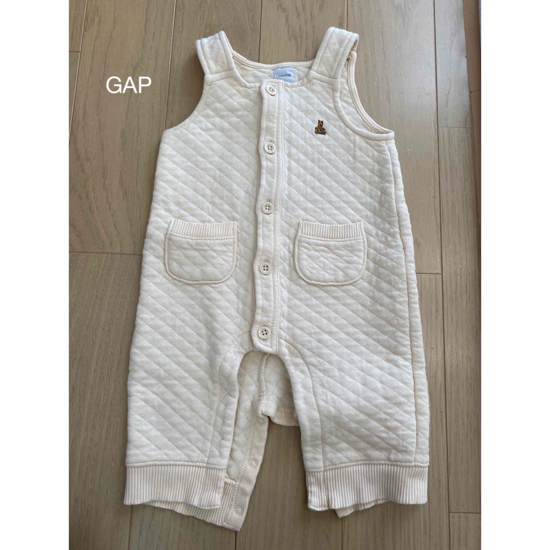 GAP(ギャップ)のGAP オーバーオール　ロンパース  キッズ/ベビー/マタニティのベビー服(~85cm)(ロンパース)の商品写真