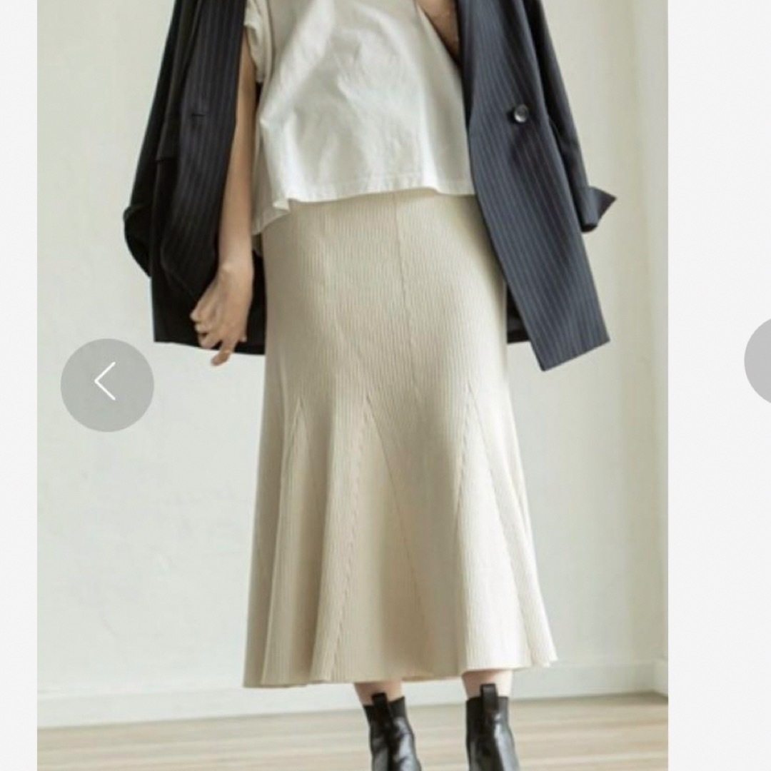 Noble(ノーブル)のNOBLE ニットマーメイドスカート レディースのスカート(ロングスカート)の商品写真