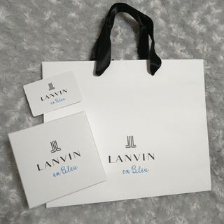 ランバンオンブルー(LANVIN en Bleu)のランバンオンブルー ショップ袋 箱セット(ショップ袋)