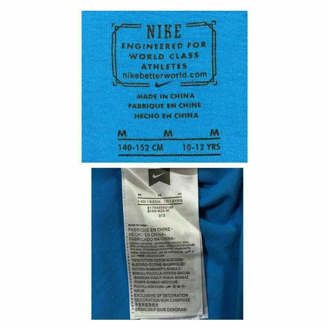 NIKE(ナイキ)の【人気スウッシュプリント】ナイキ　半袖プリントTシャツ　人気ブルーM F523 レディースのトップス(Tシャツ(半袖/袖なし))の商品写真