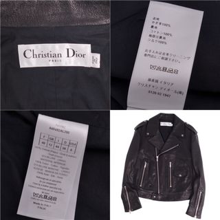 極美品 クリスチャンディオール Christian Dior ジャケット レザー 極美品 クリスチャンディオール Christian Dior ジャケット レザー