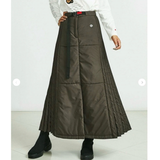 ダブルスタンダードクロージング(DOUBLE STANDARD CLOTHING)の一旦引き下げです   新品 定価5.3万円 中綿デザインスカート (ロングスカート)