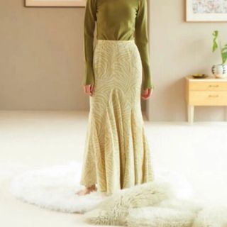 ロザリームーン(Rosary moon)のRosary moon Random Flare Skirt/ Green(ロングスカート)