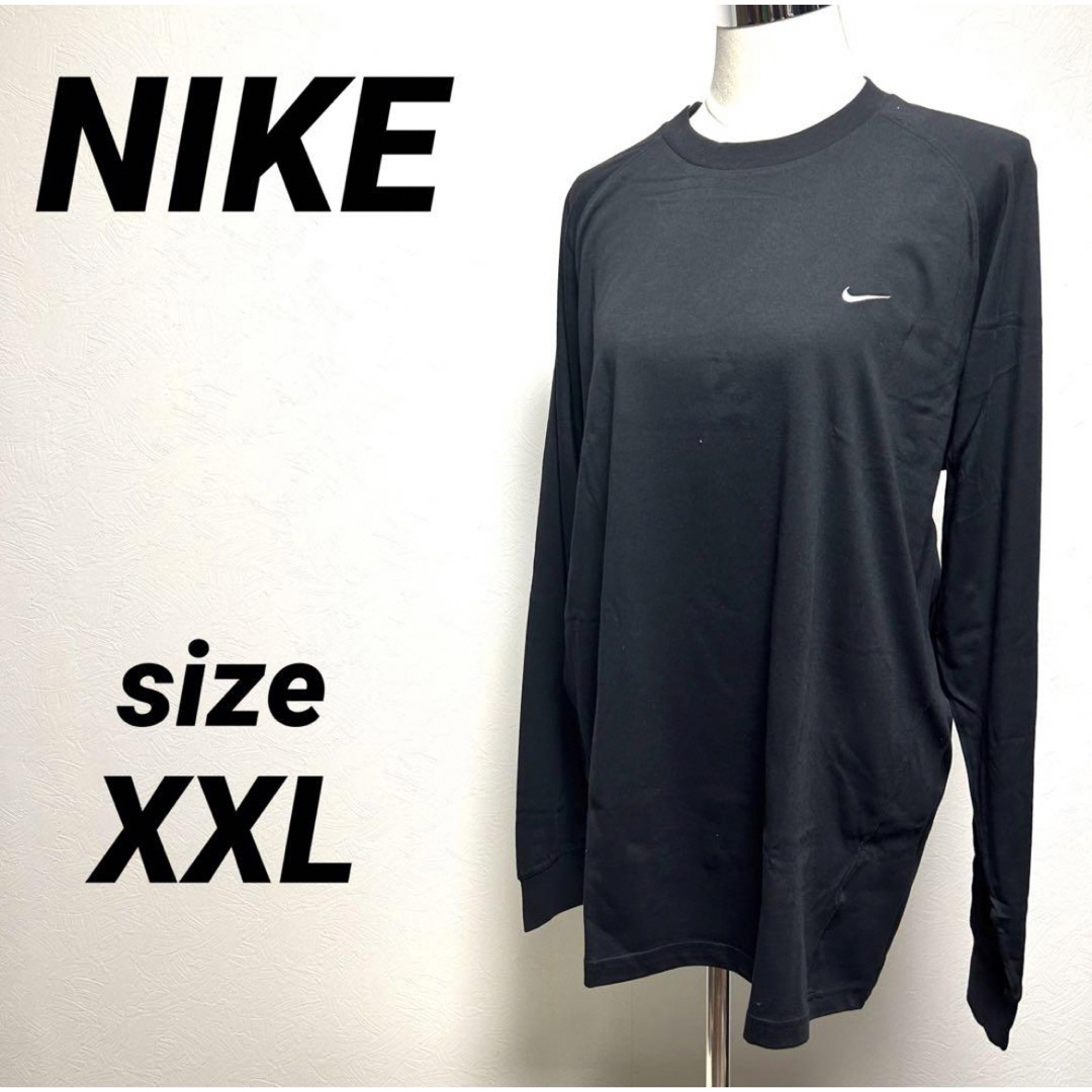 NIKE(ナイキ)の【未使用】NIKE ドライファット　ロングTシャツ　ブラック　XXL メンズのトップス(Tシャツ/カットソー(七分/長袖))の商品写真