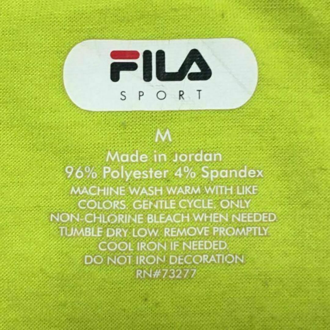 FILA(フィラ)の【人気カラーライムグリーン】フィラ　半袖スポーツTシャツ　Lサイズ H417 メンズのトップス(Tシャツ/カットソー(半袖/袖なし))の商品写真