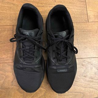 アディダス(adidas)の【3,4回のみ使用】 adidas スニーカー 27cm 黒(スニーカー)