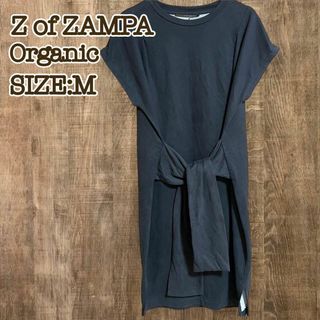 ザンパ(zampa)のZ of ZAMPA ORGANIC ザンパ　ダークグレー　ワンピース　M(ひざ丈ワンピース)