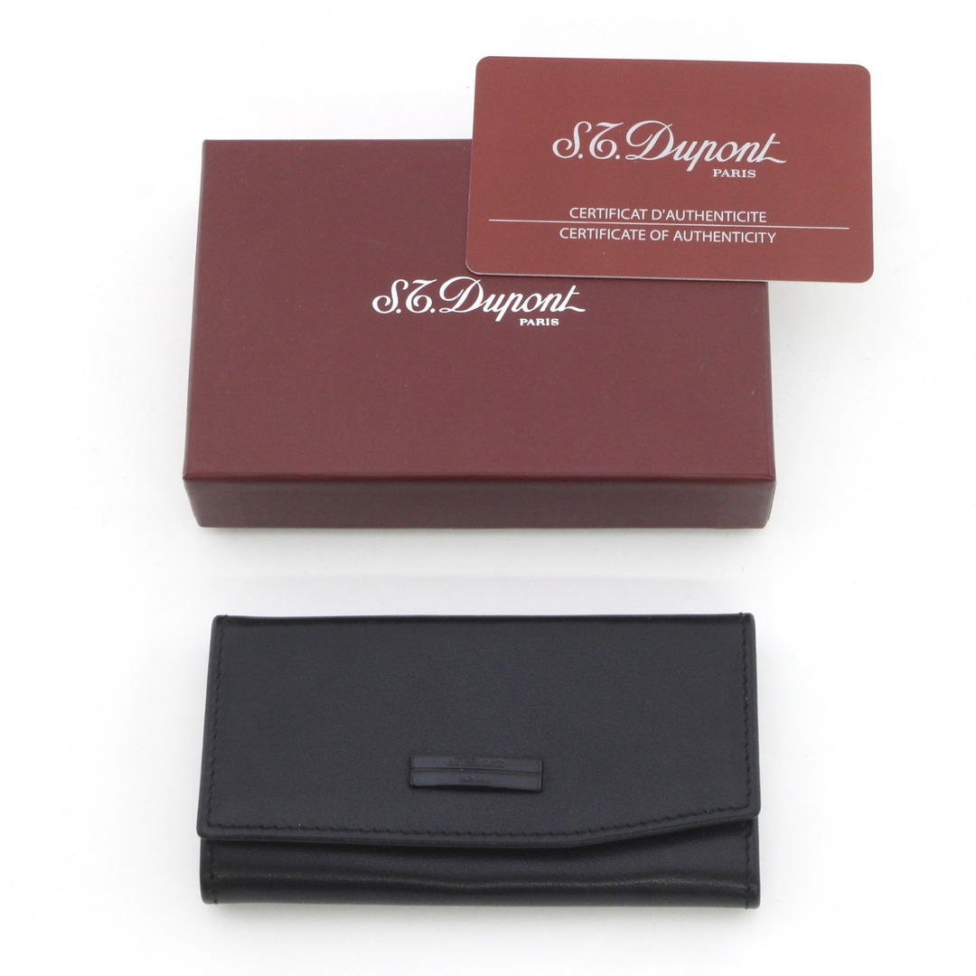 ファッション小物$$ S.T.Dupont エステーデュポン 6連キーケース ブラック