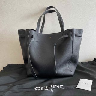 セリーヌ(celine)の【匿名配送】セリーヌ カバファントム  スモール／ソフトグレイ  ブラック(トートバッグ)