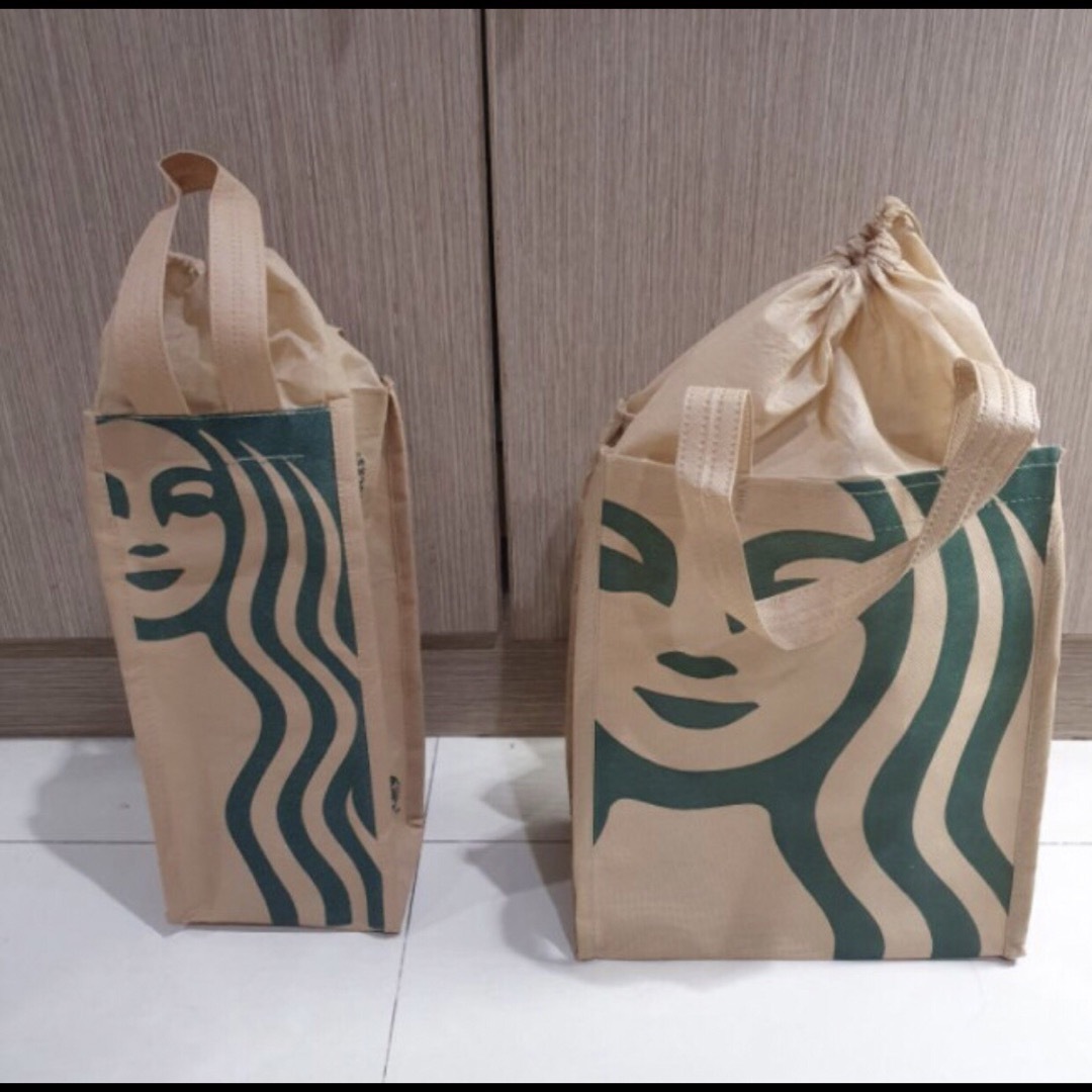 Starbucks Coffee(スターバックスコーヒー)の2枚セット 正規 Starbucks Bag スターバックストート バック レディースのバッグ(トートバッグ)の商品写真