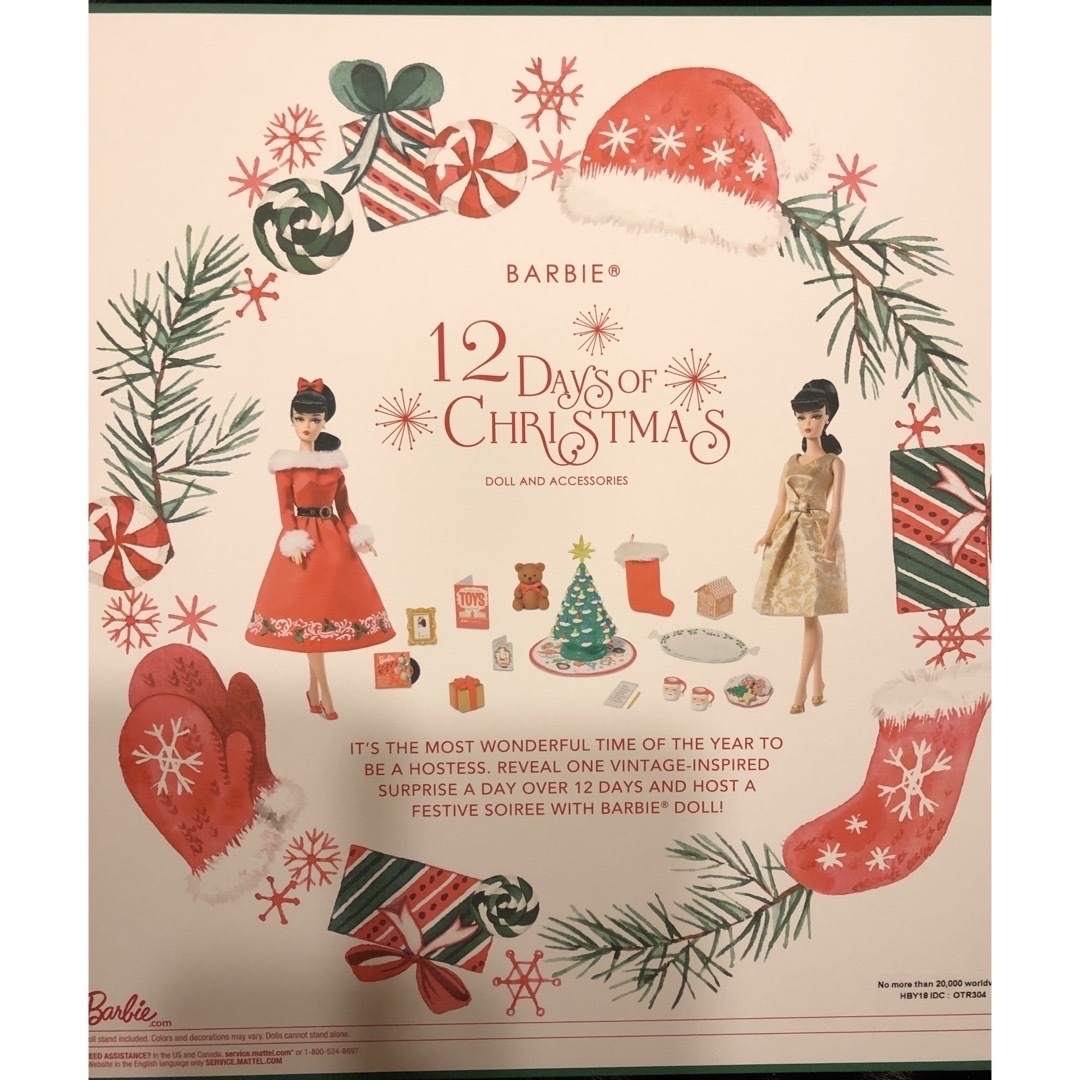 barbie 12 days of christmas doll キッズ/ベビー/マタニティのおもちゃ(ぬいぐるみ/人形)の商品写真